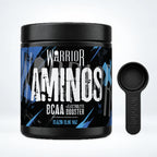 Warrior Aminos BCAA + Electrolyte Powder – 360g (30 Servings), Blue Raspberry: pack shot