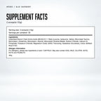 Warrior Aminos BCAA + Electrolyte Powder – 360g (30 Servings), Blue Raspberry: supplement facts