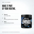 Warrior Aminos BCAA + Electrolyte Powder – 360g (30 Servings), Blue Raspberry: when to take