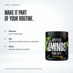Warrior Aminos BCAA + Electrolyte Powder – 360g (30 Servings), Watermelon: when to take