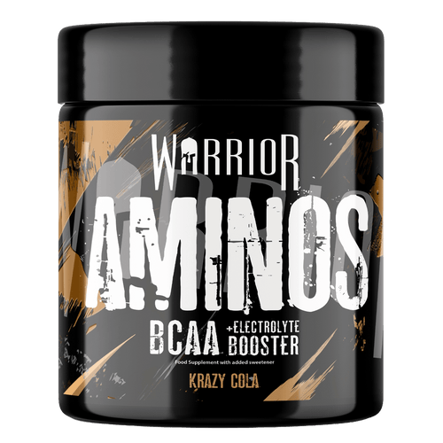 Warrior Aminos BCAA + electrolyte powder tub – Krazy Cola, 30 servings