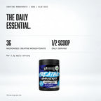 Warrior Creatine Monohydrate Powder, 500g / Blue Razz: macro callout