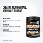 Warrior Creatine Monohydrate Powder, 500g / Cool Cola: benefits