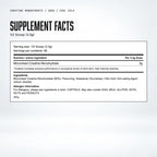Warrior Creatine Monohydrate Powder, 300g / Cool Cola: supplement facts