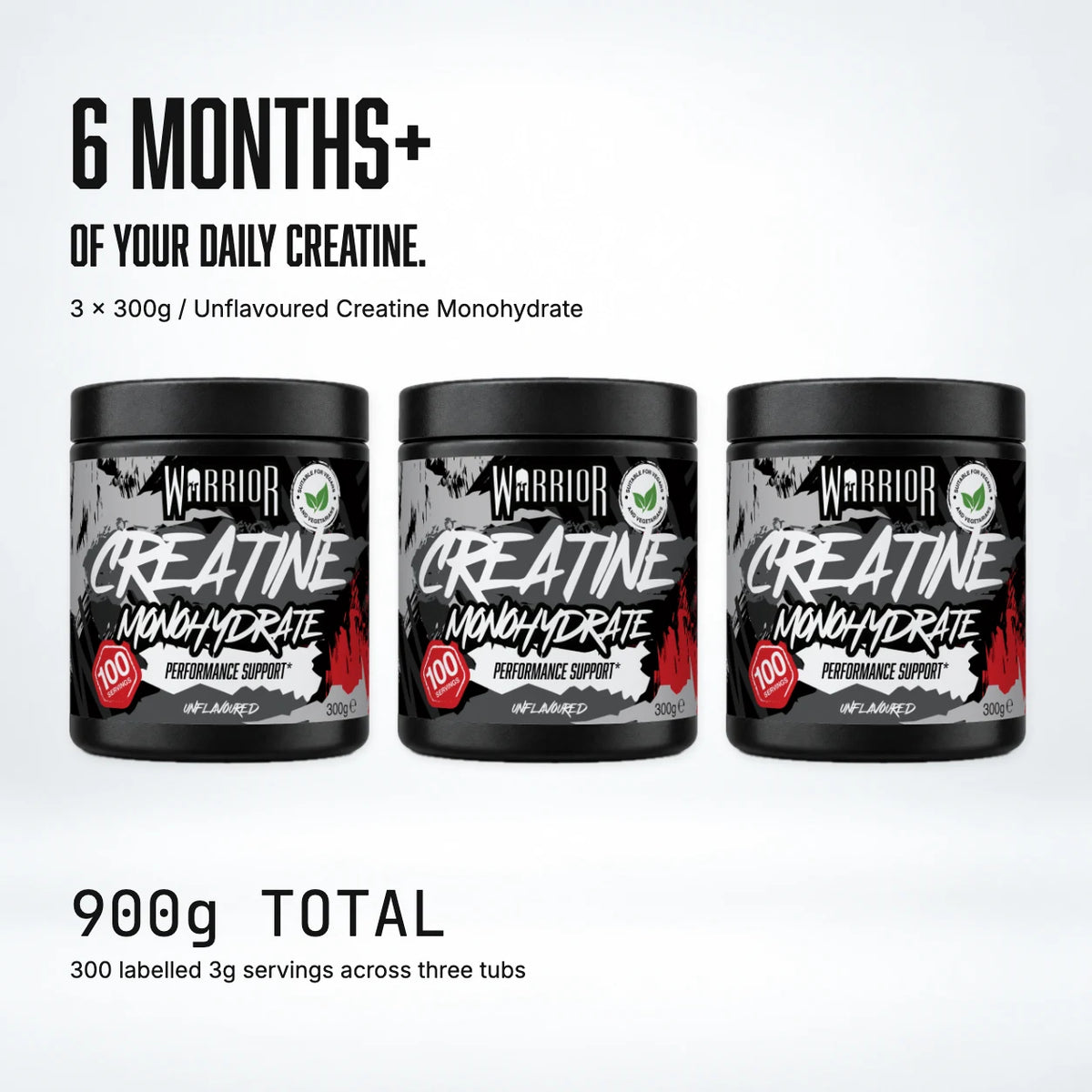 6 Months Supply Creatine Monohydrate Pack