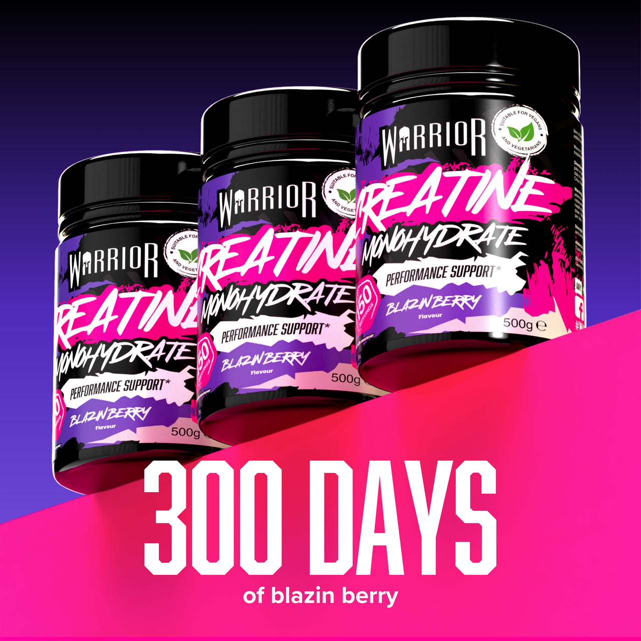 Warrior 300-Day Creatine Pack - image 2