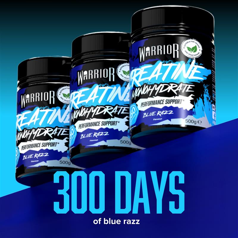 Warrior 300-Day Creatine Pack | 1.5kg Total Supply
