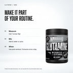 Warrior Glutamine Powder, 500g: when to take