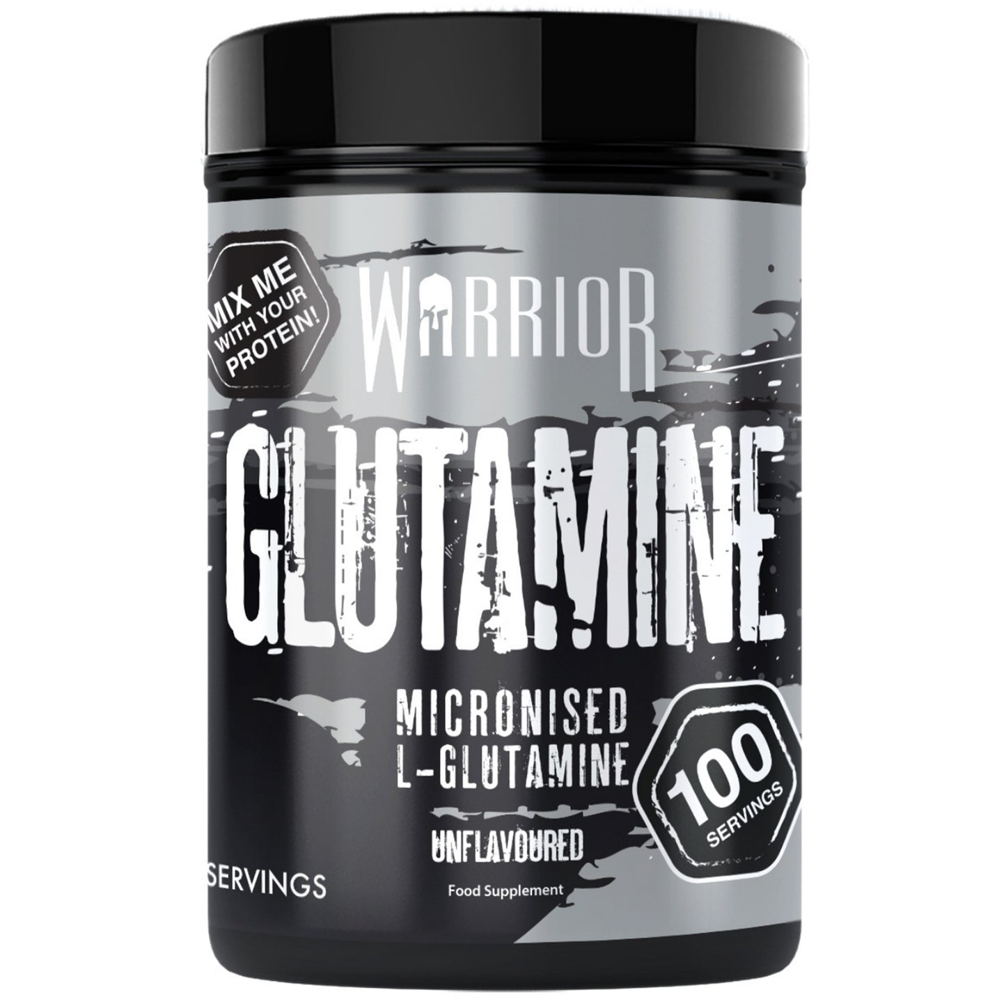 Warrior Glutamine Powder - 300g (60 Servings) & 500g Tubs (100 Servings)