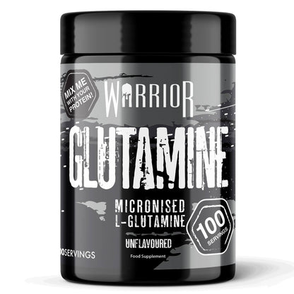 Warrior Glutamine Powder - 300g (60 Servings) & 500g Tubs (100 Servings)