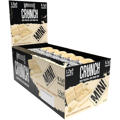 Warrior Crunch Mini 24x Protein Bars - Low Sugar, Low Carb, Low Calorie