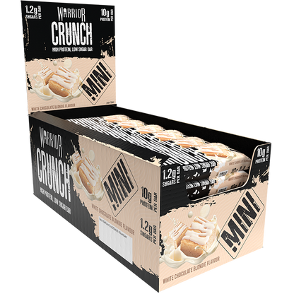 Warrior Crunch Mini 24x Protein Bars - Low Sugar, Low Carb, Low Calorie