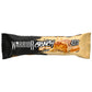 Warrior Crunch Soft Core White Chocolate protein bar wrapper, black and beige pack with a 20g Protein badge, showing the bar cut open with a caramel centre.