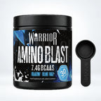 Warrior Amino Blast BCAA + Energy Powder – 270g (30 Servings), Blue Raspberry: pack shot