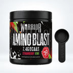 Warrior Amino Blast BCAA + Energy Powder – 270g (30 Servings), Strawberry Kiwi: pack shot