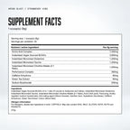 Warrior Amino Blast BCAA + Energy Powder – 270g (30 Servings), Strawberry Kiwi: supplement facts