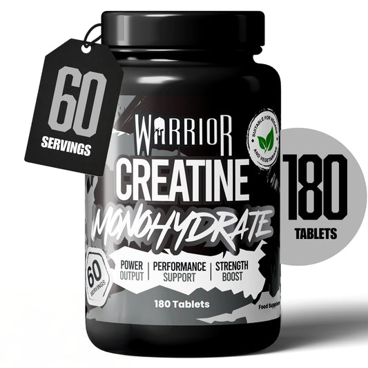 Warrior Creatine Monohydrate Tablets | 60 Tablets | 180 Tablets