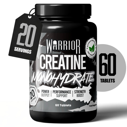 Warrior Creatine Monohydrate Tablets | 60 Tablets | 180 Tablets