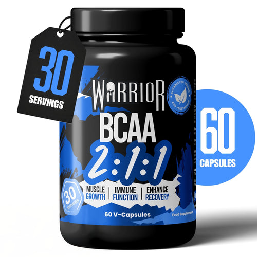 Warrior BCAA 2:1:1 bottle - 60 vegan capsules, 30 servings