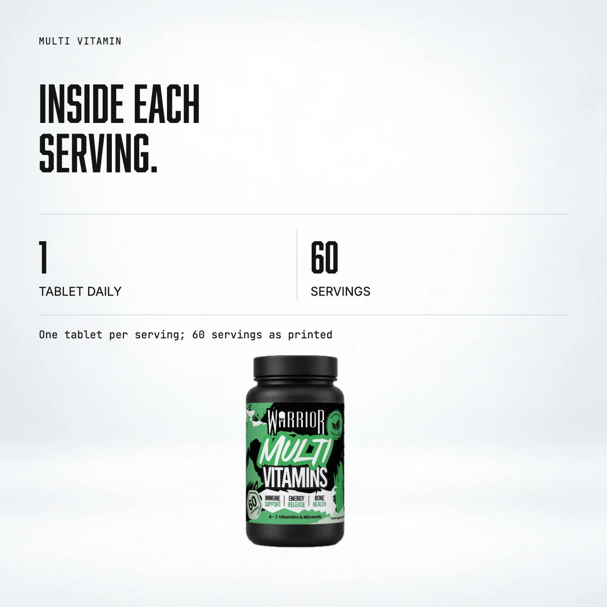Warrior Multi Vitamin: macro callout