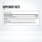 Warrior Maca – 500mg Tablets (60 Tablets): supplement facts
