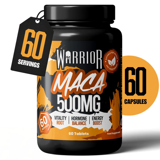 Warrior Maca – 500mg Capsules (60 Caps) | Natural Vitality, Hormone Balance & Performance Support