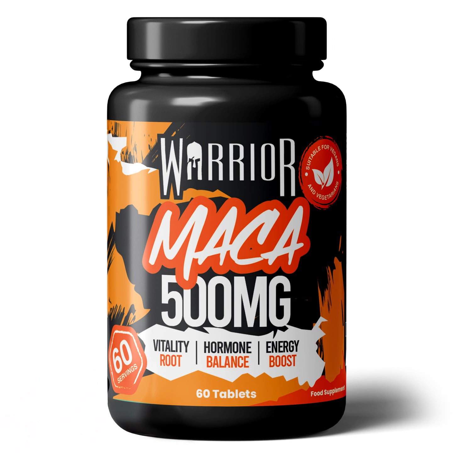 Warrior Maca – 500mg Capsules (60 Caps) | Natural Vitality, Hormone Balance & Performance Support