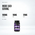 Warrior Omega 1000mg Fish Oil – 60 Softgels: macro callout