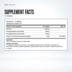 Warrior Omega 1000mg Fish Oil – 60 Softgels: supplement facts