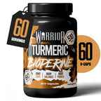 Warrior Turmeric with Bioperine 510mg tub, 60 V-Capsules, joint care and body balance
