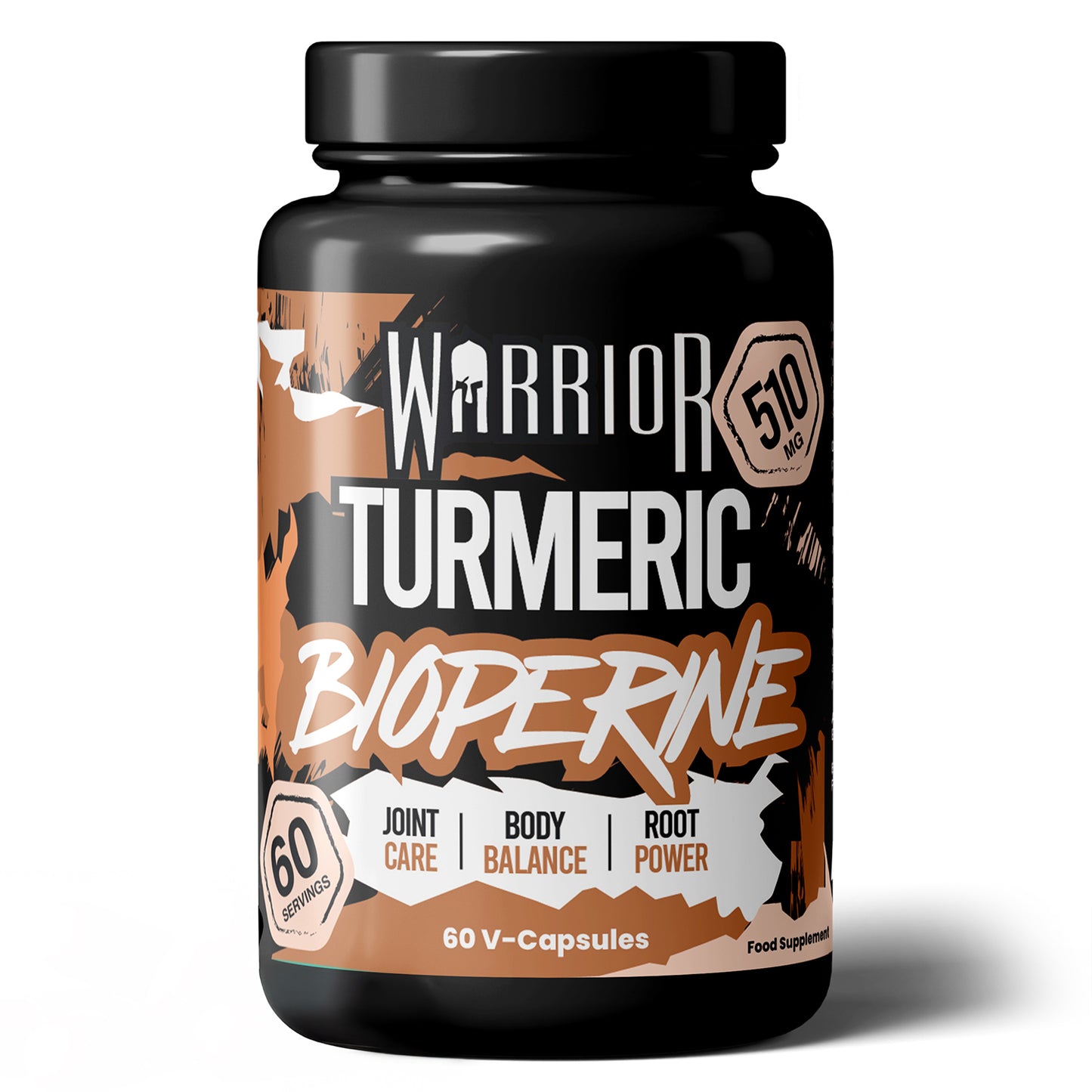 Warrior Turmeric with Bioperine 510mg - 60 Vegan Caps
