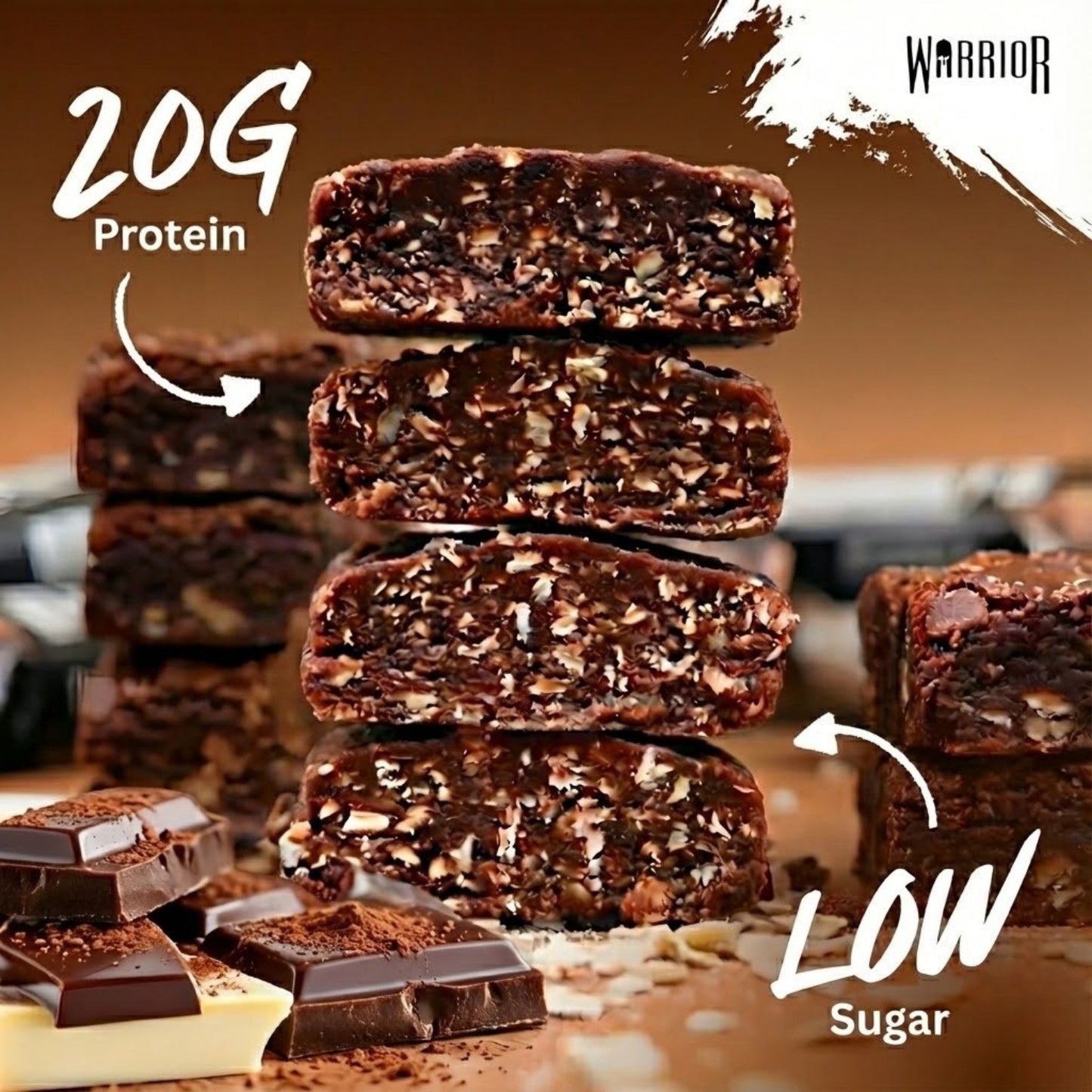 Warrior RAW Protein Bar - 24 x 75g Bars