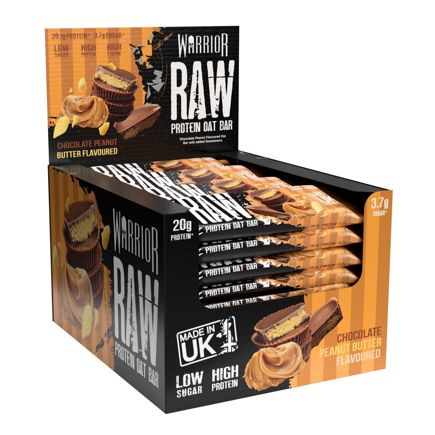 Warrior RAW Protein Bar - 24 x 75g Bars