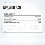 Warrior Pump Pre-Workout Powder, Blazin' Berry: supplement facts
