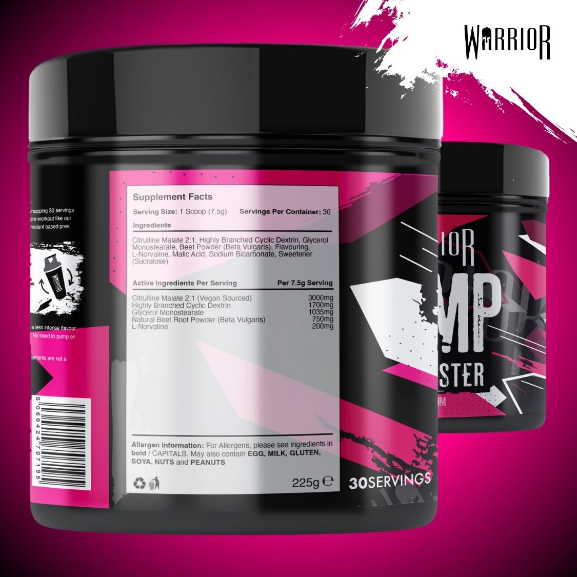 Warrior Pump Pre-Workout Powder
