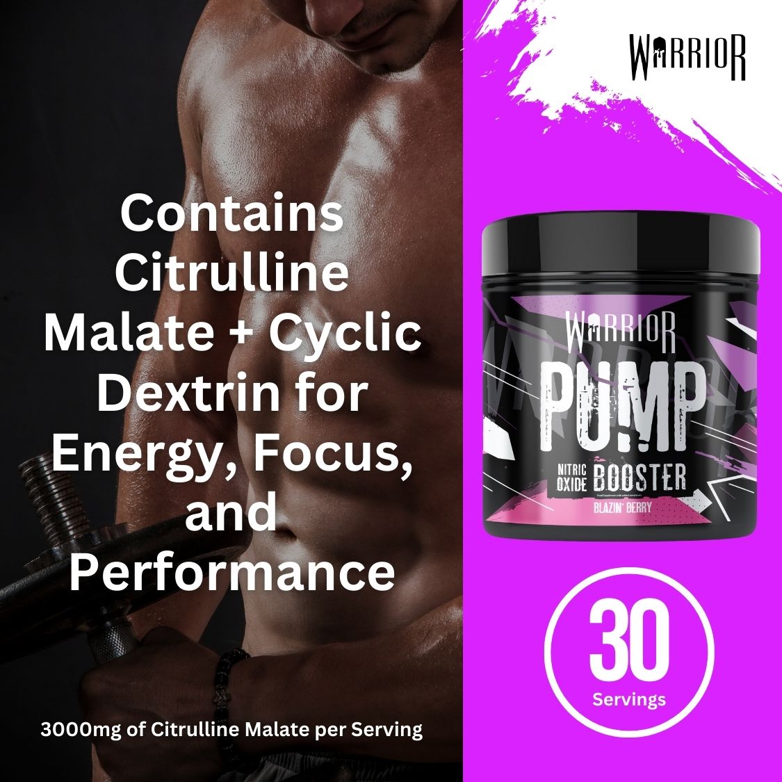 Warrior Pump Pre-Workout Powder