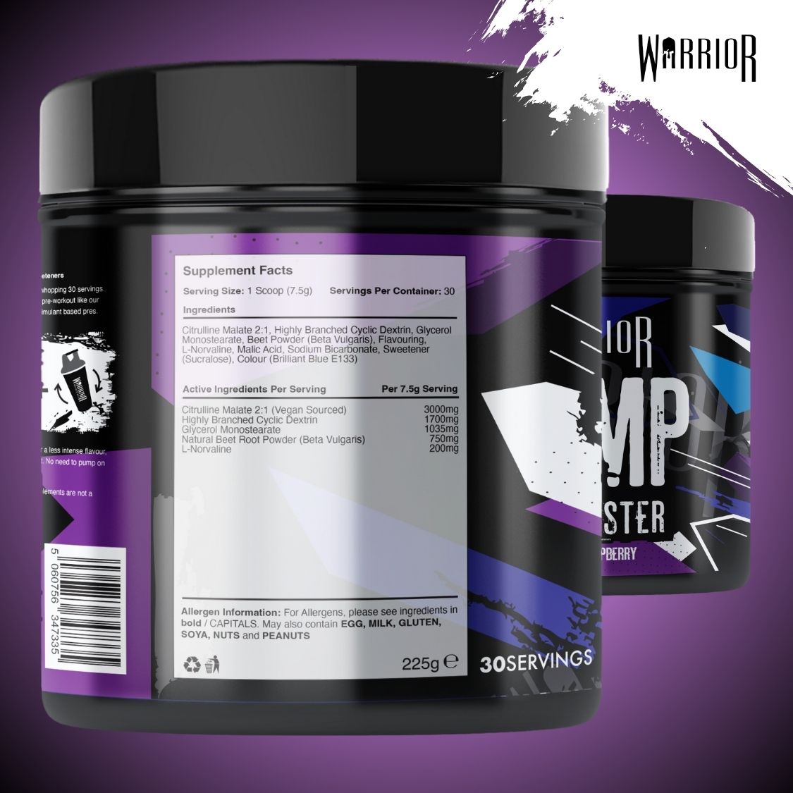Warrior Pump Pre-Workout Powder