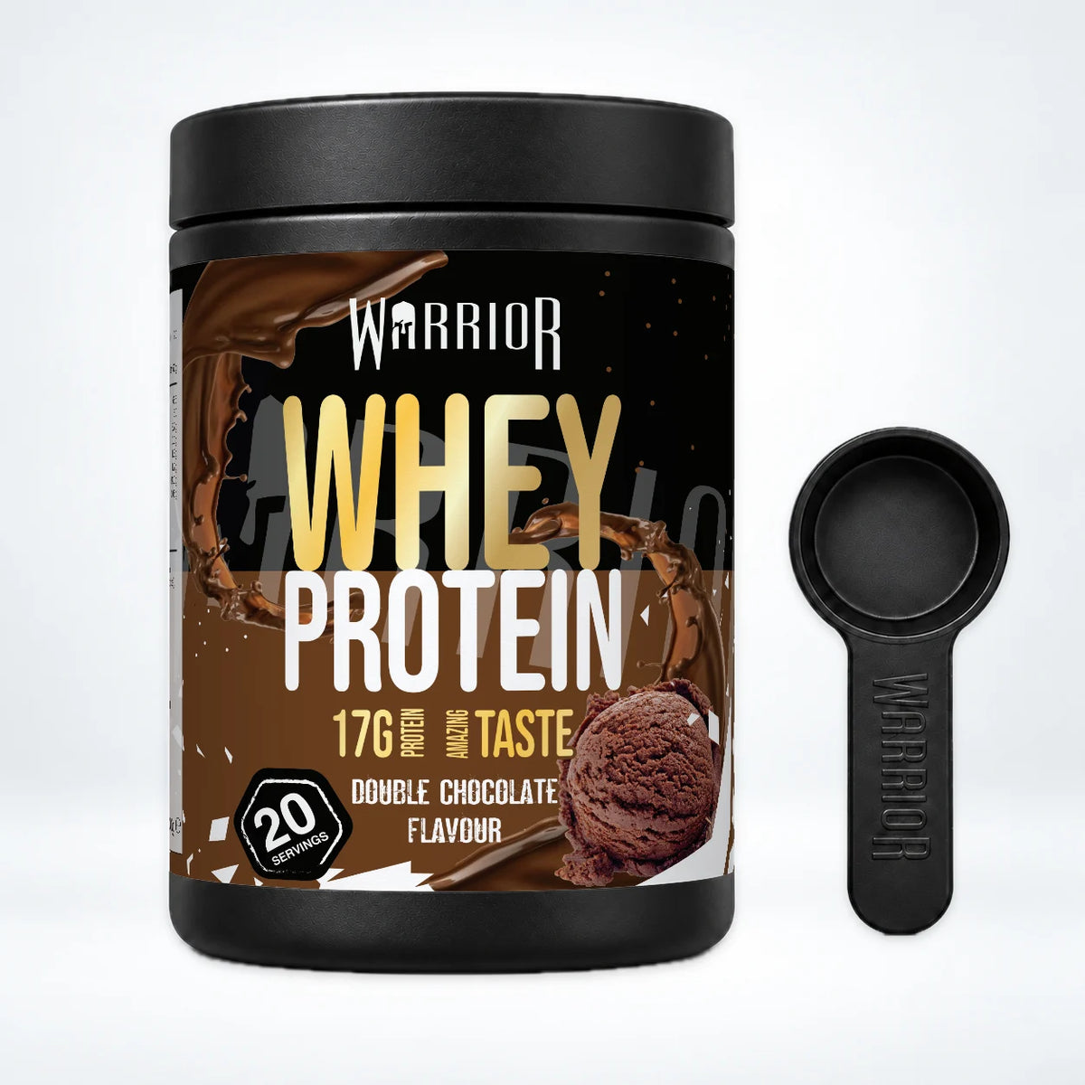Warrior Whey Protein Powder – 500g | High Protein Shake for Muscle, Recovery & Lean Gains UK
