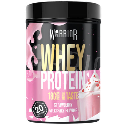 Warrior Whey Protein Powder – 500g | High Protein Shake for Muscle, Recovery & Lean Gains UK
