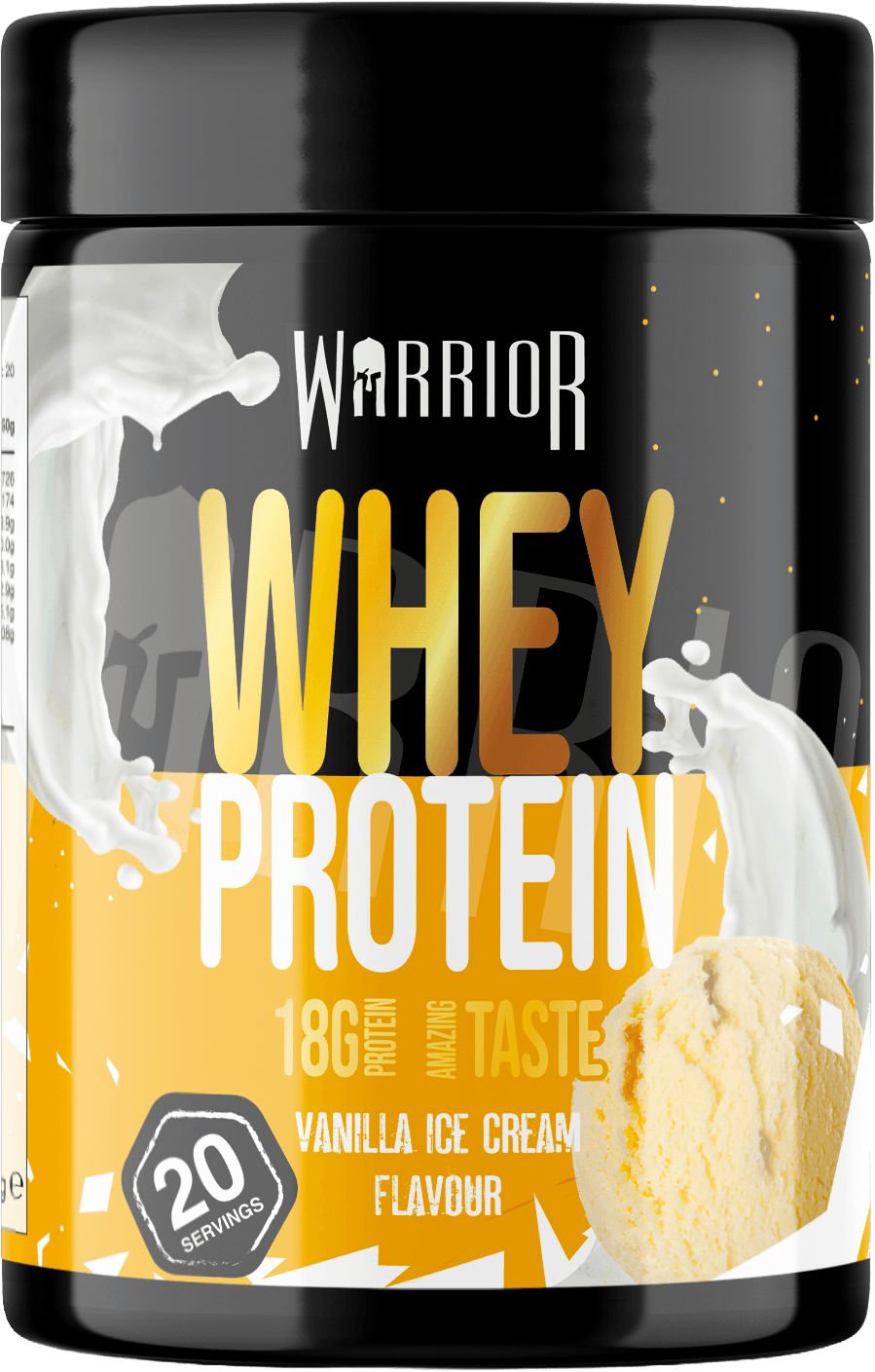 Warrior Whey Protein Powder – 500g | High Protein Shake for Muscle, Recovery & Lean Gains UK