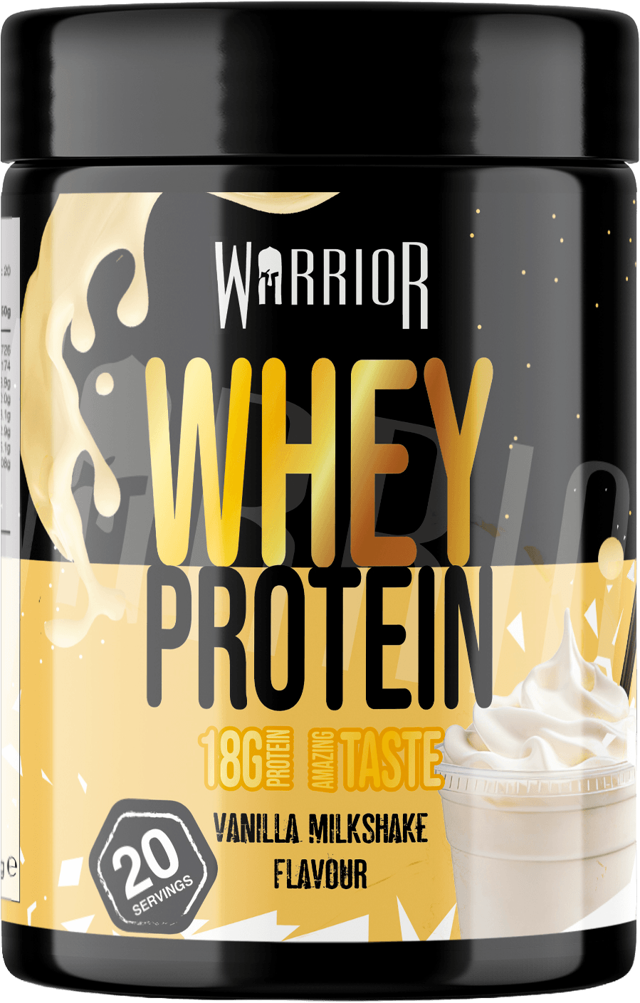 Warrior Whey Protein Powder – 500g | High Protein Shake for Muscle, Recovery & Lean Gains UK