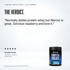 Warrior Clear Whey Protein Isolate – 22g Protein – 375g, Blue Raspberry: customer review