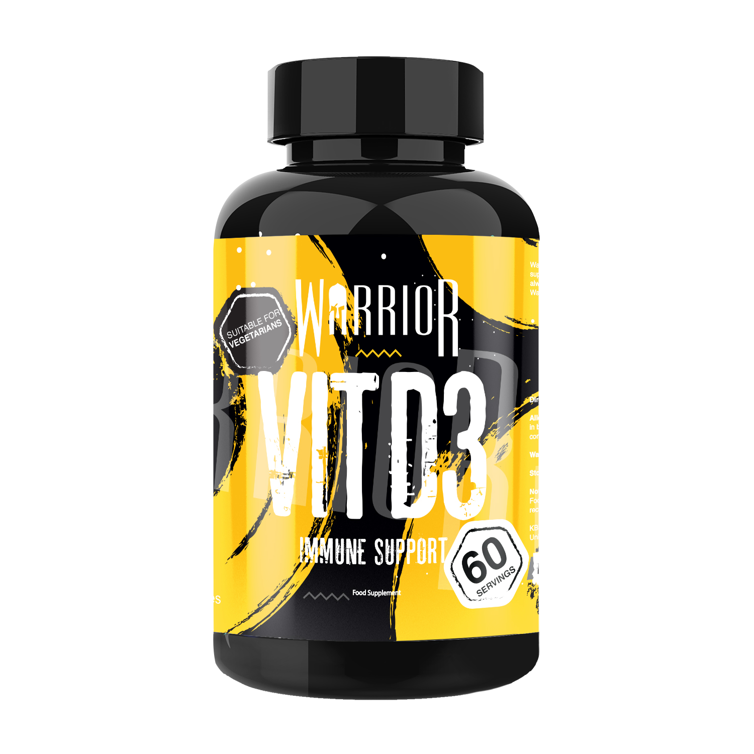 Warrior Vitamin D3 – 5000 IU (60 Tablets) | High Strength Immunity, Bone, Mood & Muscle Support