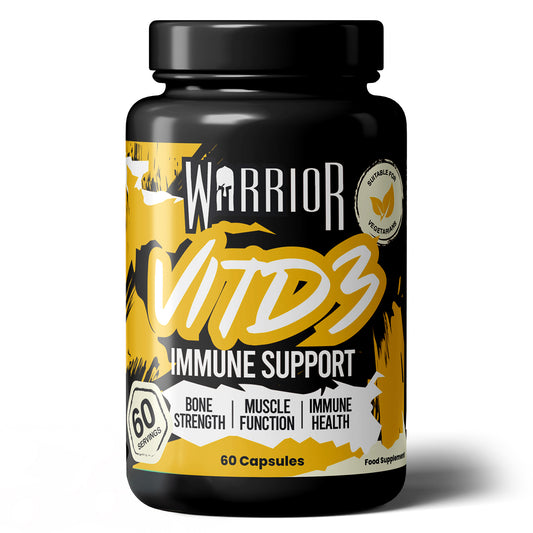 Warrior Vitamin D3 – 5000 IU (60 Tablets) | High Strength Immunity, Bone, Mood & Muscle Support