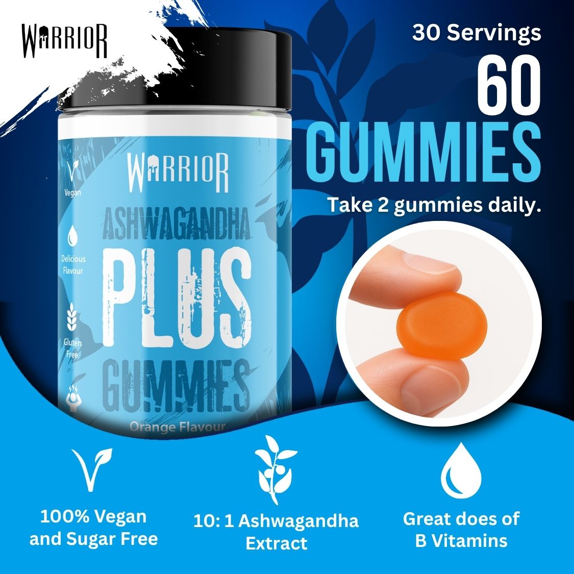 Warrior Ashwagandha Plus - 60 Gummies