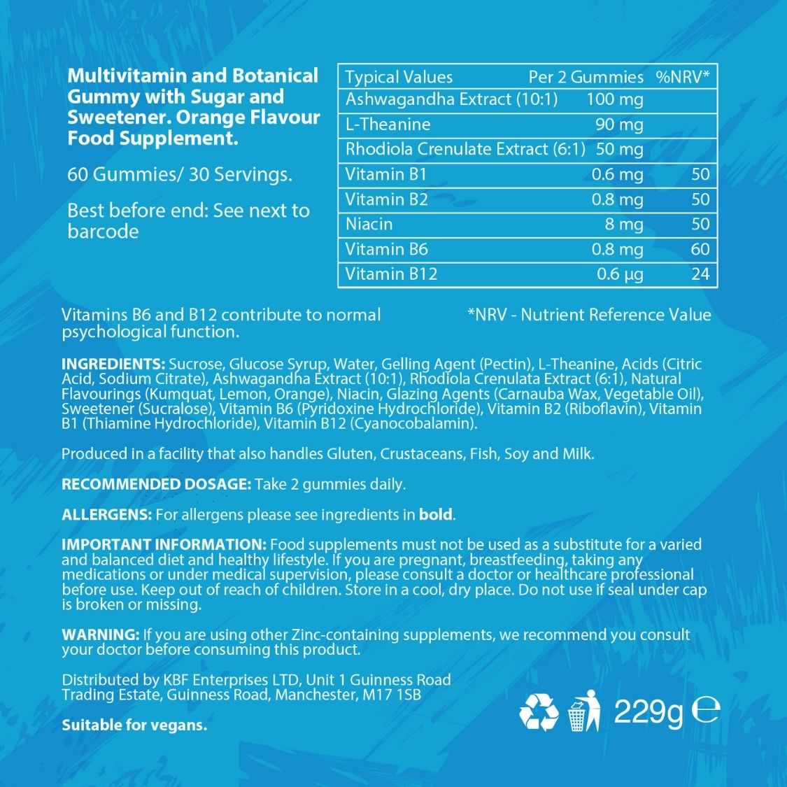 Warrior Ashwagandha Plus - 60 Gummies