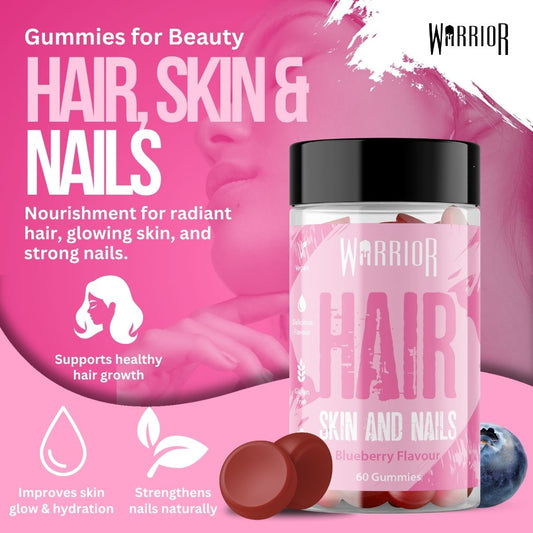 Warrior Hair Skin and Nails Gummies - 60 Gummies