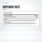 Warrior Milk Thistle: supplement facts