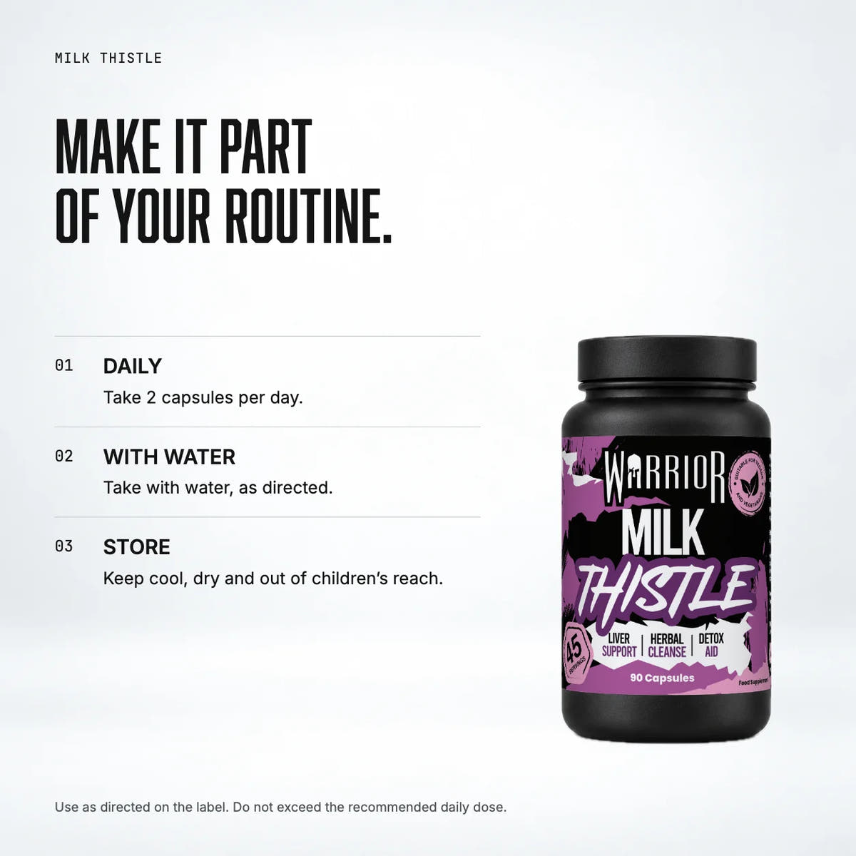 Warrior Milk Thistle: when to take