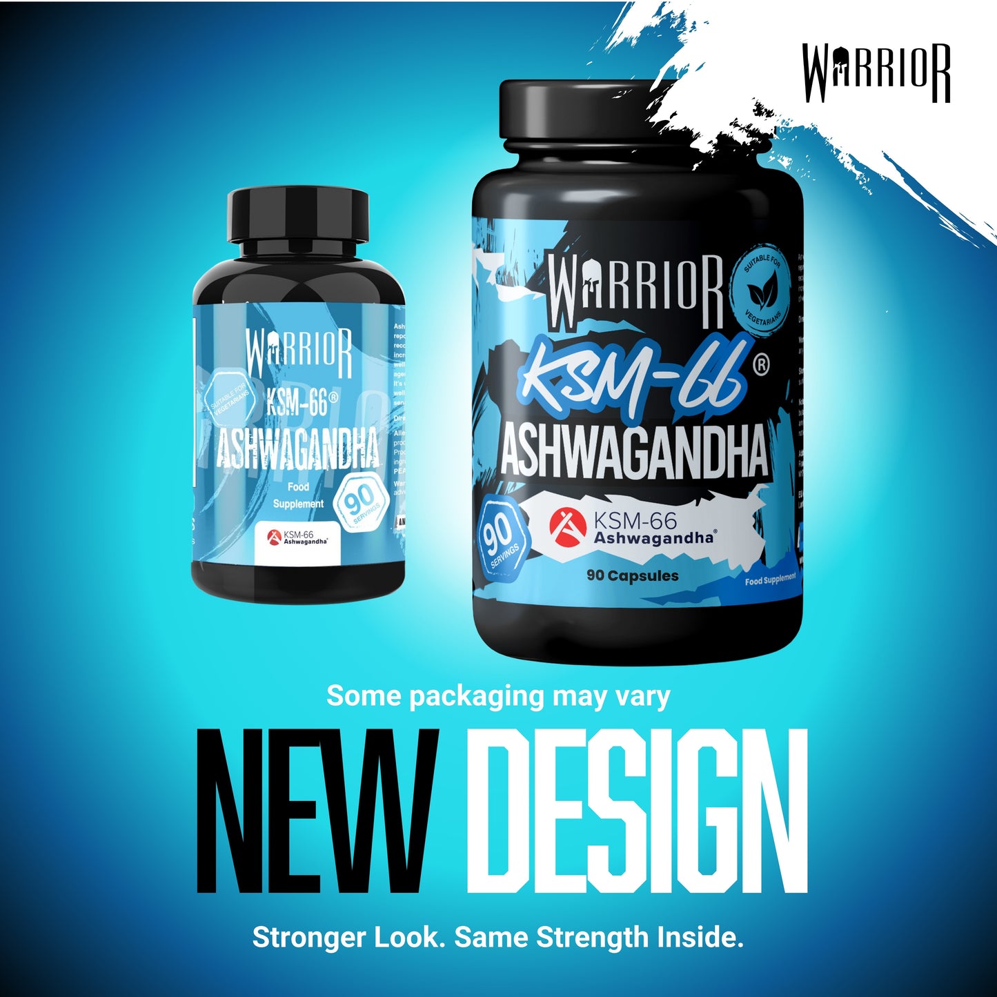 Warrior Ashwagandha 300mg – Stress Relief, Testosterone & Recovery Support | 90 Capsules (UK Made)